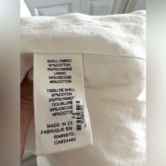 Rebecca Taylor White Textured Tweed Jacket Size 8 - Picture 9 of 9